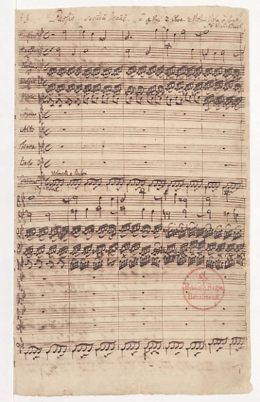 Ein Scan von Bachs Handschrift
der Johannespassion.